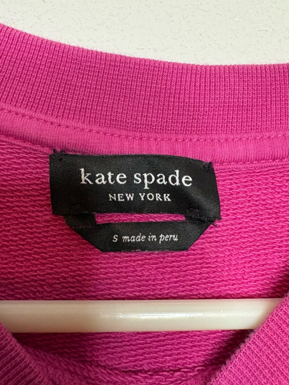 kate spade Hot Pink Knit Crewneck Sweater - Picture 3 of 5
